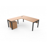 mesa de escritório com gaveteiro preço Penha mesa de escritório com gaveteiro preço Penha